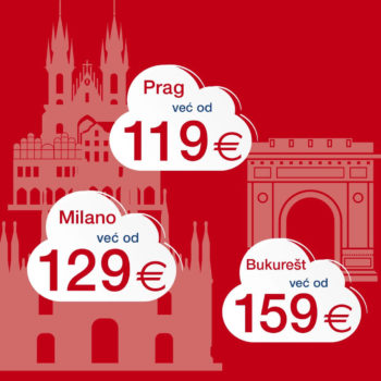 prag milano bukurešt aviokarte