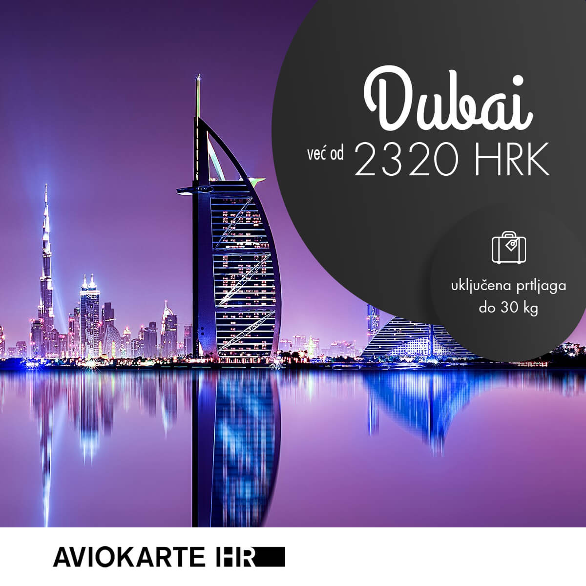 Dubai vizual, Dubai već od 2520 kuna, Dubai jeftine avio karte, putovanje u Dubai 
