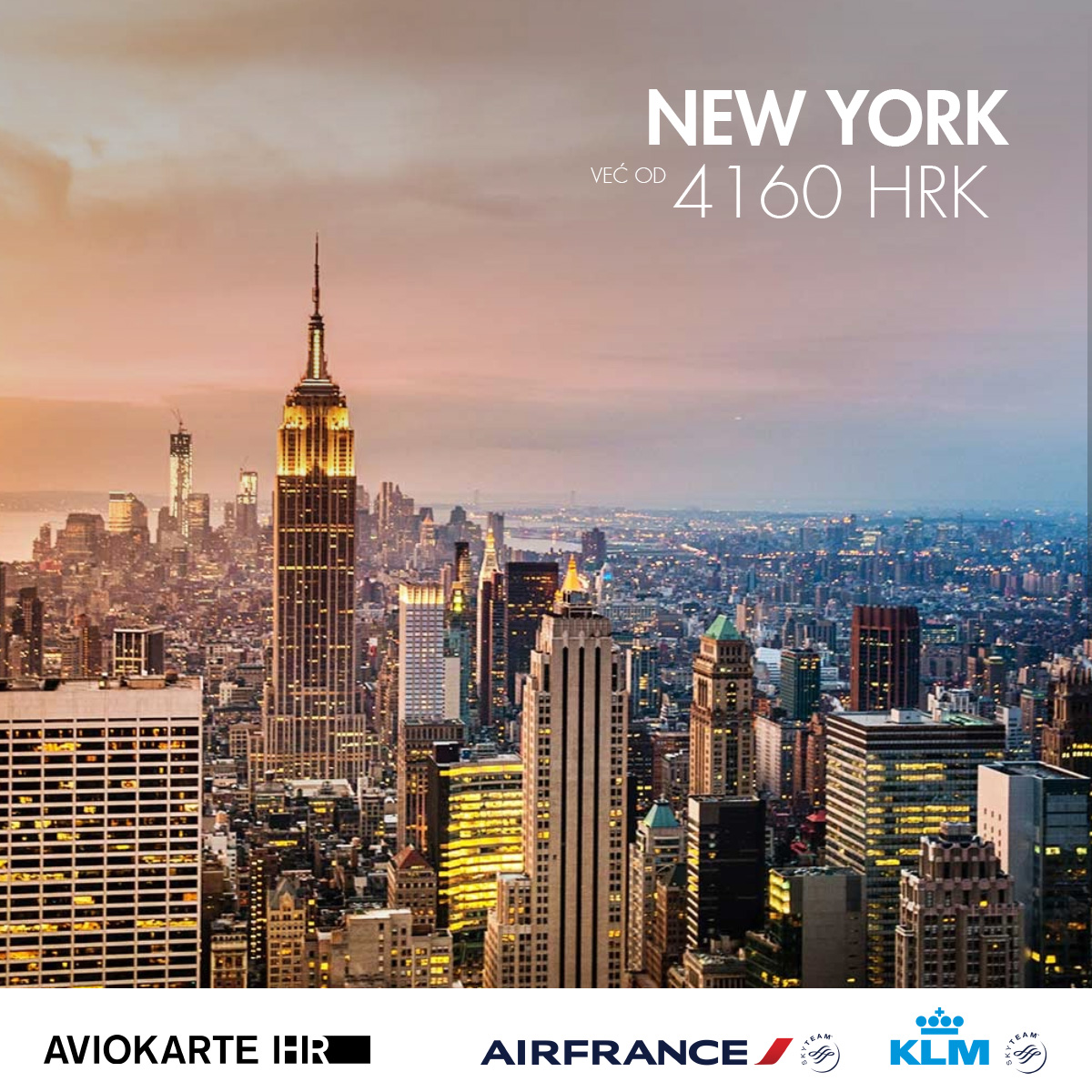 New York vizual, New York već od 1400 kuna, New York jeftine avio karte, putovanje za New York 