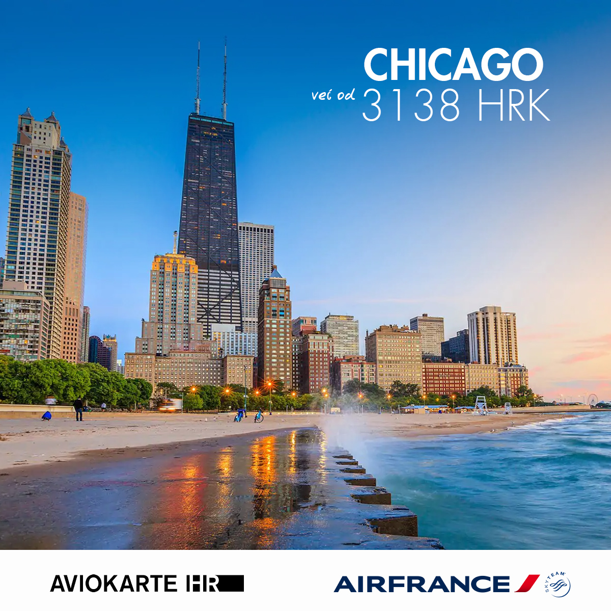 Chicago vizual, Chicago već od 1400 kuna, Chicago jeftine avio karte, putovanje za Chicago