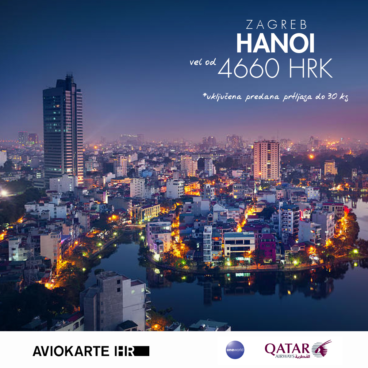 Hanoi vizual, Hanoi već od 1400 kuna, Hanoi jeftine avio karte, putovanje za Hanoi